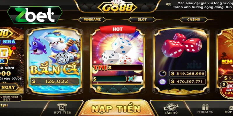 Cổng game Go88 thể hiện rất nhiều ưu điểm nổi bật